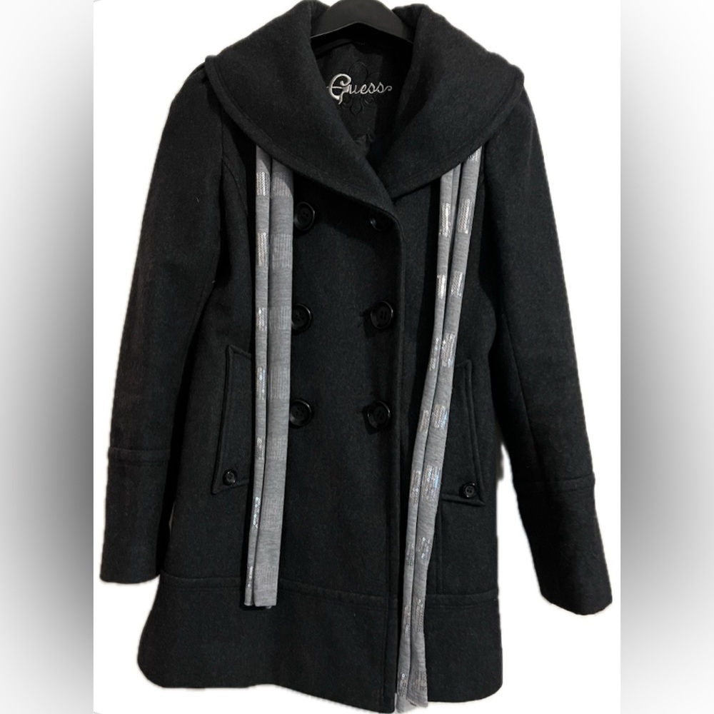 Women’s Guess Double-Breasted Pea Coat